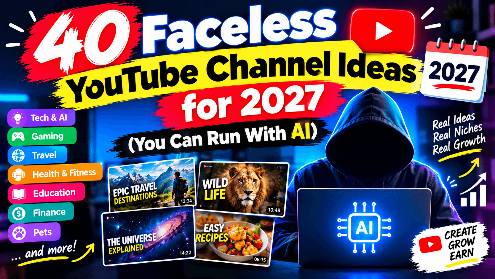 Faceless YouTube Channel Ideas