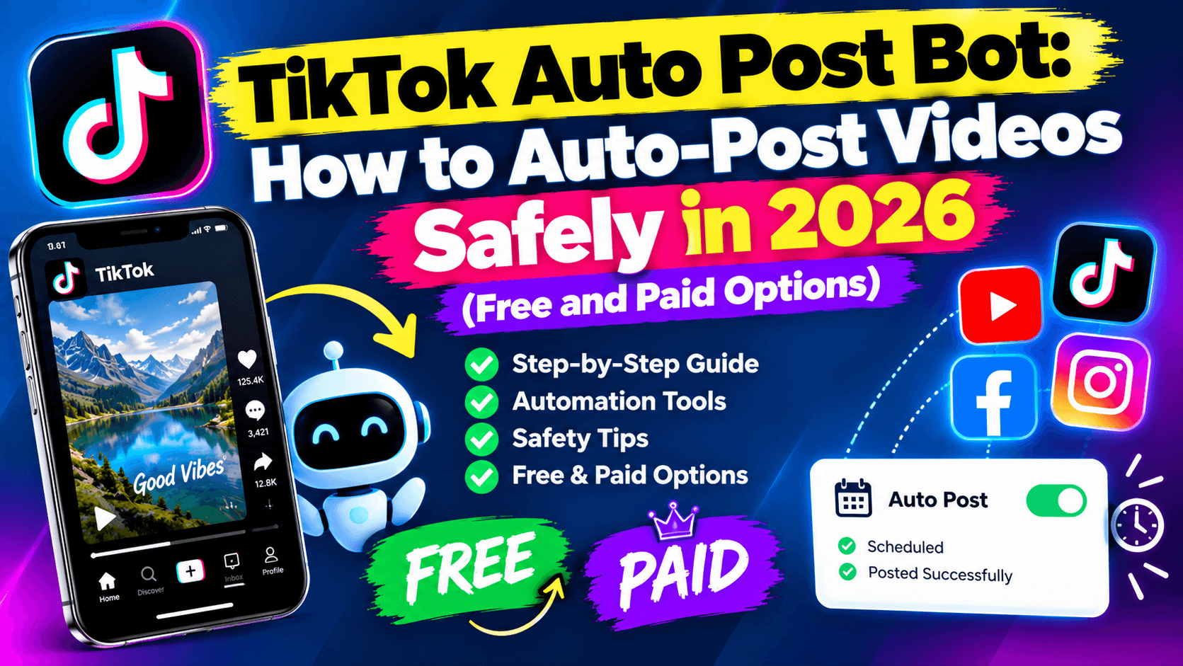 TikTok Auto Post Bot: Auto-Post Safely in 2026 (Free & Paid)